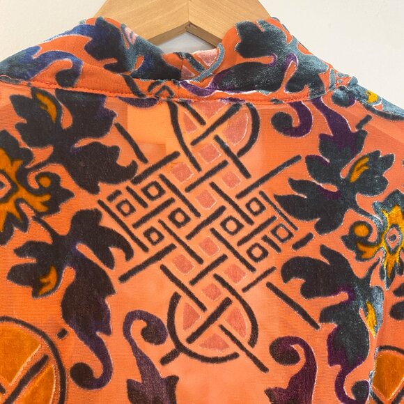 Moulinette Soeurs Velvet Wrap Top by Anthropologie – Size Large - Picture 10 of 14